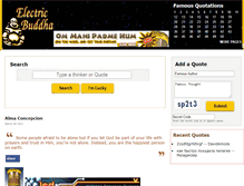 Tablet Screenshot of electricbuddha.org